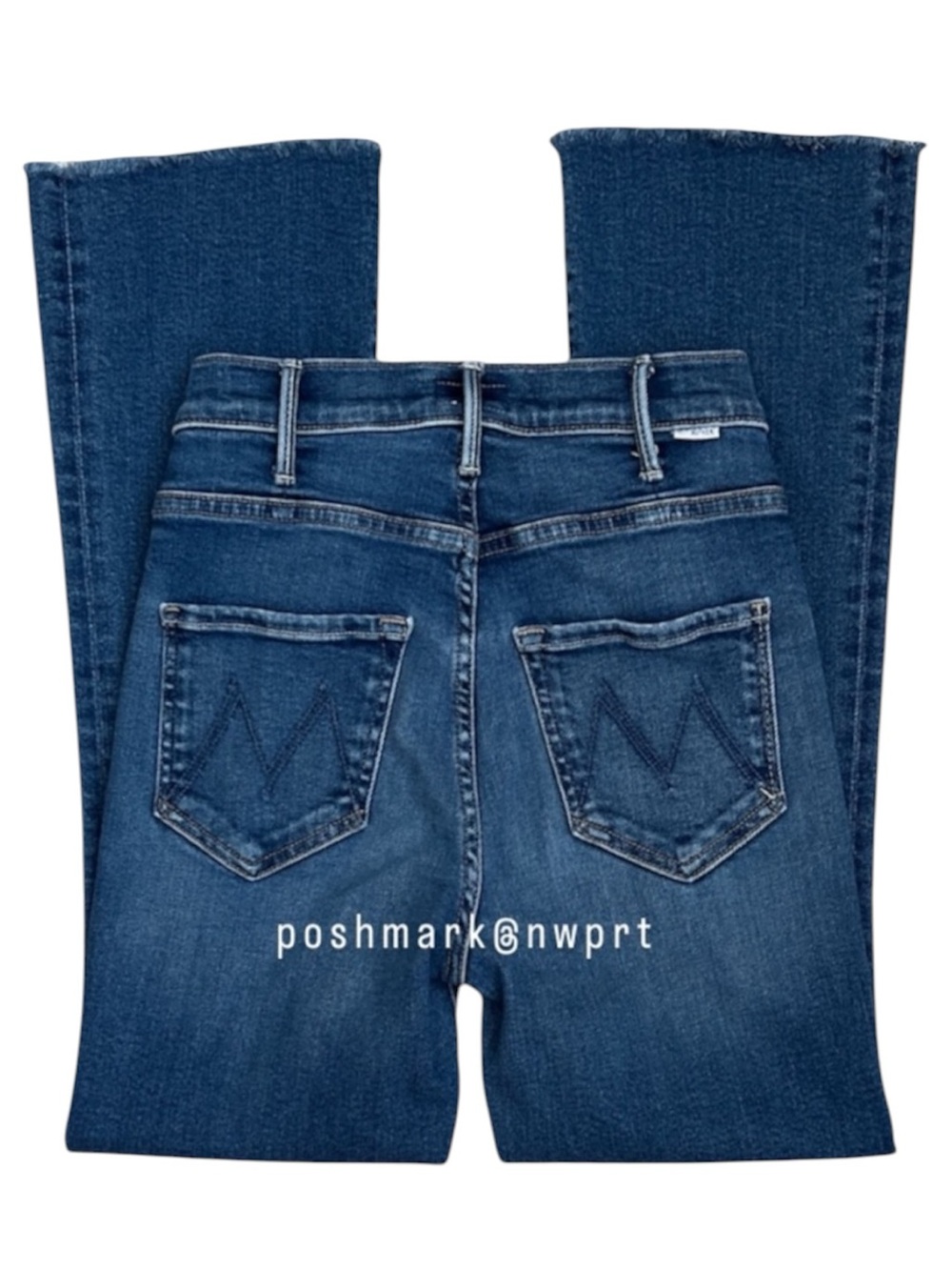 MOTHER Hustler Ankle Fray Grasping At Straws High Waisted Straight Crop 24 - Picture 6 of 15
